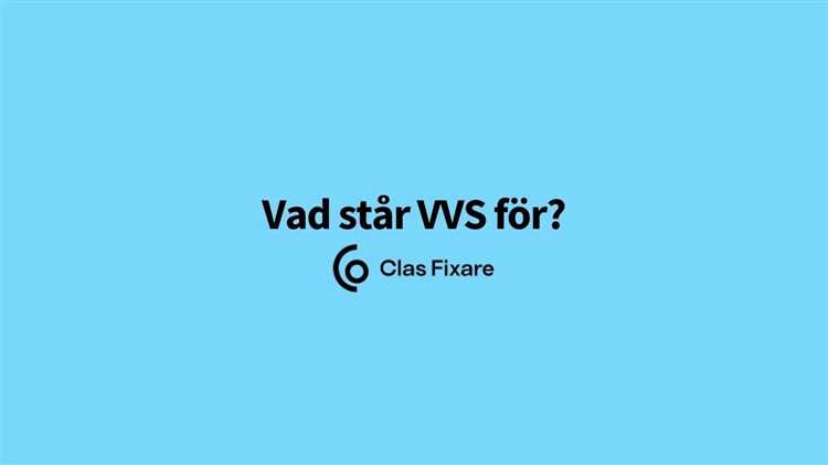 Vad står S för i VVS?